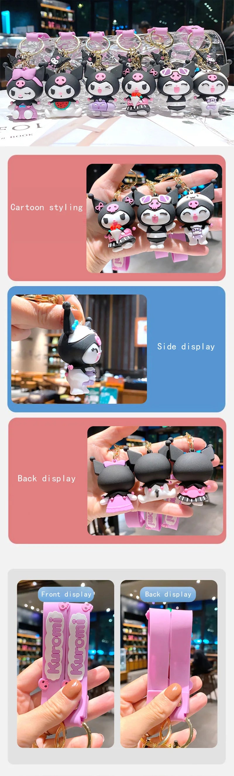 Anime Sanrio Keychain Collection – Birthday Gifts for Kids & Fans