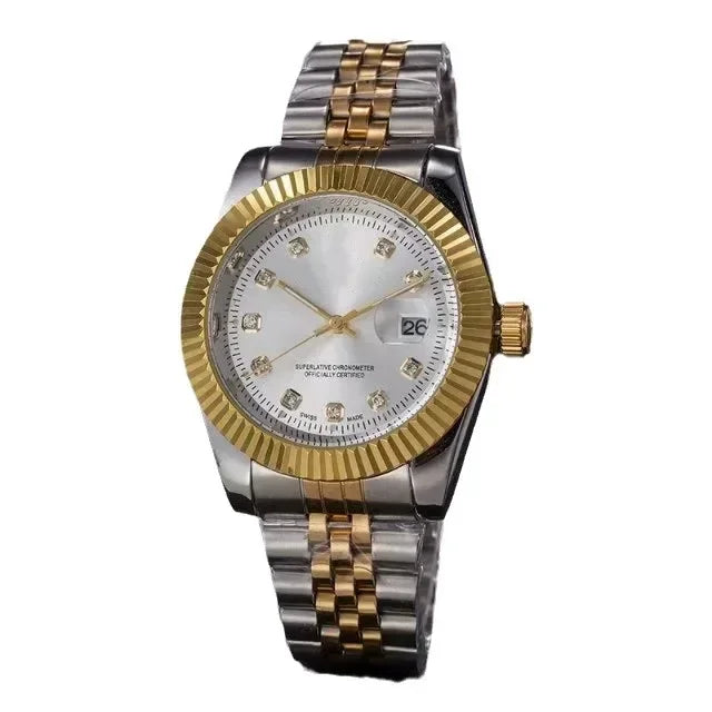 Luxury Quartz Watch for Men & Women – Gold / Silver Options