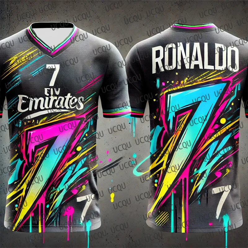 Chatgpt Special Edition Ronaldo No7 Football Jersey Breathable Quick Drying Sweat Wicking Sport Training Jersey For Adult/Kid