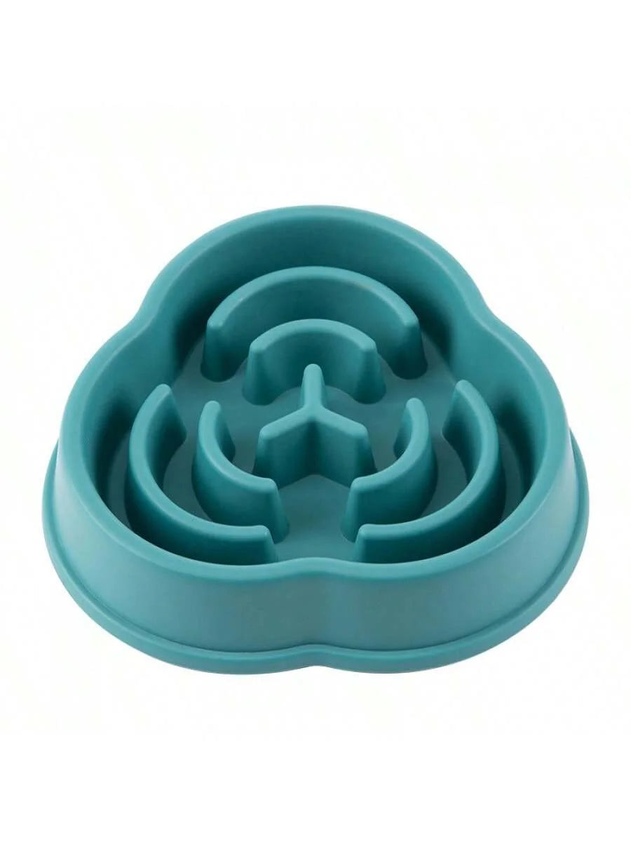 1pc Dog Slow Food Bowl Plastic Anti-Choking Slow Eating Cloud Shape Large Dogs Prevent Vomiting And Protect Intestines