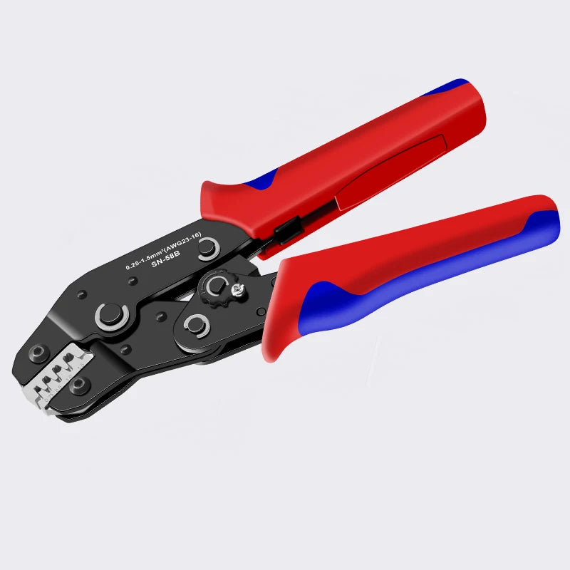 SN-58B 0.25-1.5MM², AWG24-16 Non-insulated Crimper for Dupont Jumper Wire EPS PCIE SATA PINS MOLEX JST Terminals Crimping Plier
