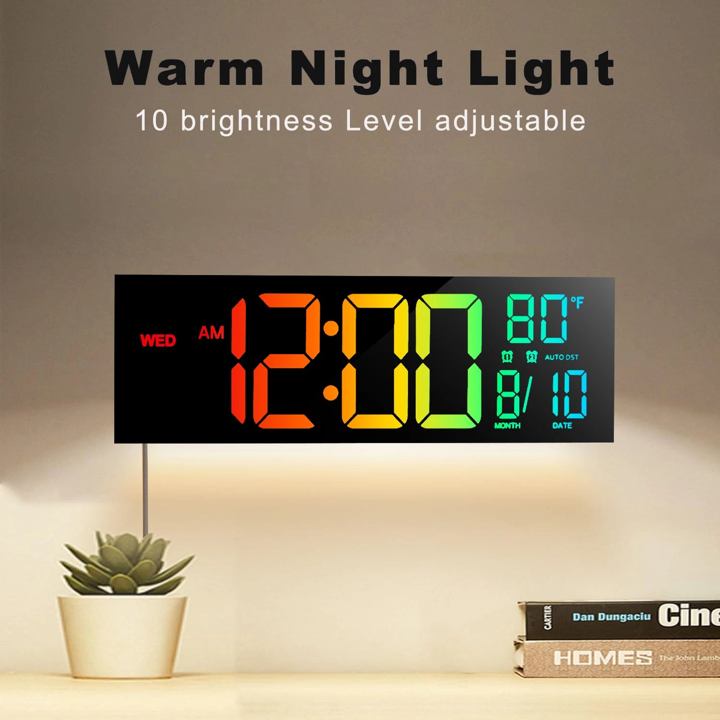 16" Modern LED Wall Clock