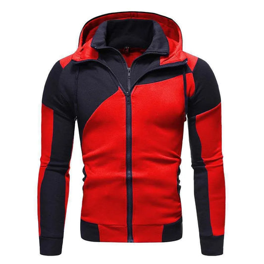 New high quality leisure sports men's hoodie zipper hooded coat multi-functional top sports jogging wear daily clothing