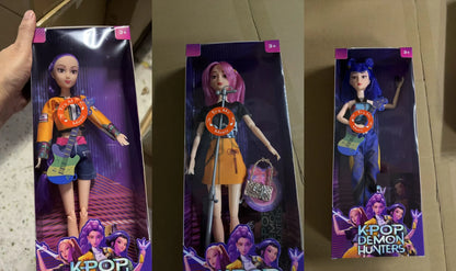 3-Pack Action Figure Dolls Set PVC Plastic Demon Hunters