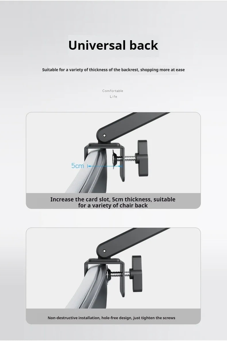 New Office Chair Adjustable Headrest Ergonomically Designed Retractable bracket Pillow Waist Protection Cushion Comfortable Rest