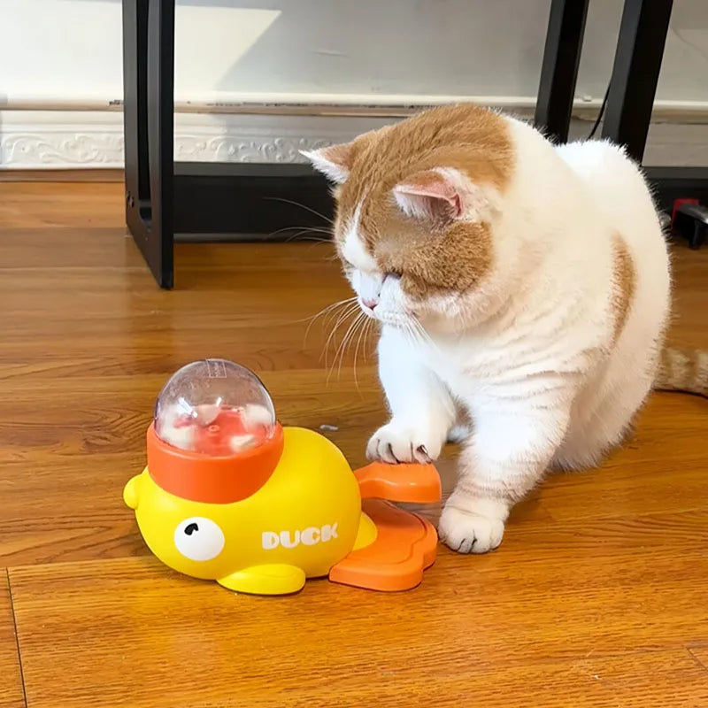 Little Yellow Duck Pet Leaking Toy – Interactive Educational Training Device for Puppies