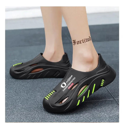 Mens Summer Beach Flip Flops EVA Sole Outdoor Casual