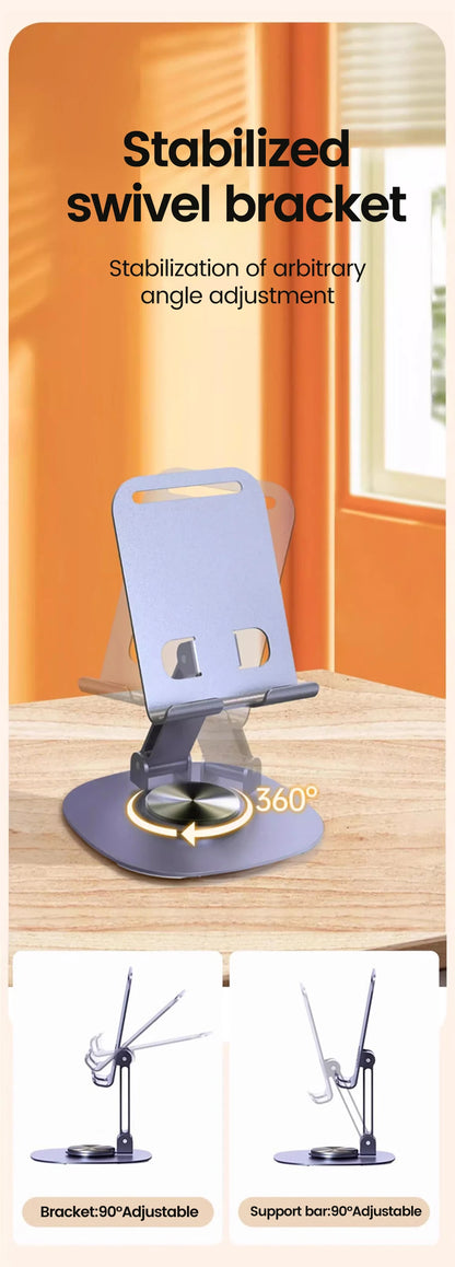 Rotating Desk Phone Holder Stand Universal Compatibility