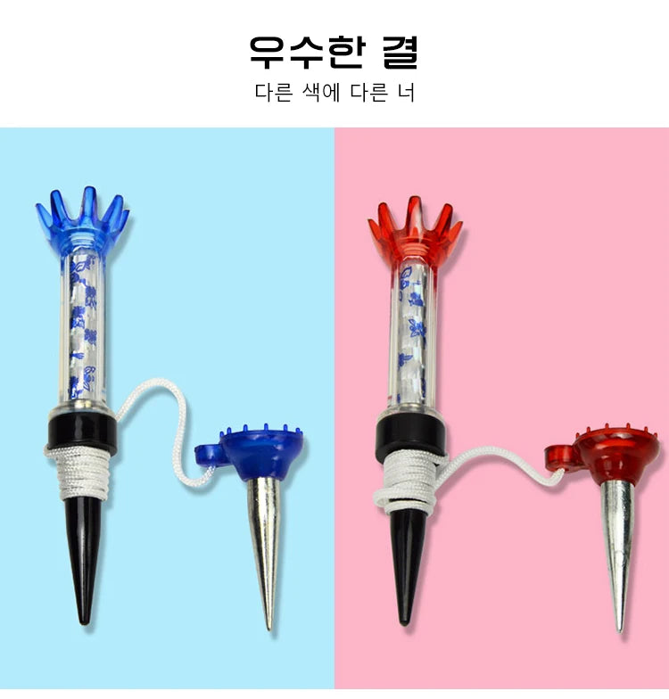 Caiton Colorful Plastic Golf Tees - 4 Pack, 80mm/3.15in, Durable and Fit All Courses - Exquisite Gift Box Golf Tee Set