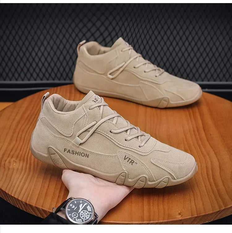 Mens Casual Shoes Breathable Non Slip Lace Up Outdoor Sneakers