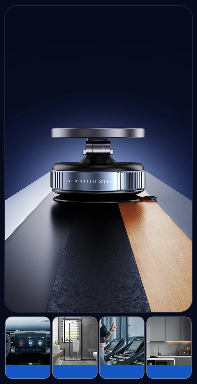 New Car Magnetic Mobile Phone Holder 360 Degree Rotation, Vacuum Adsorption, No Need To Charge, Suitable for Car Navigation