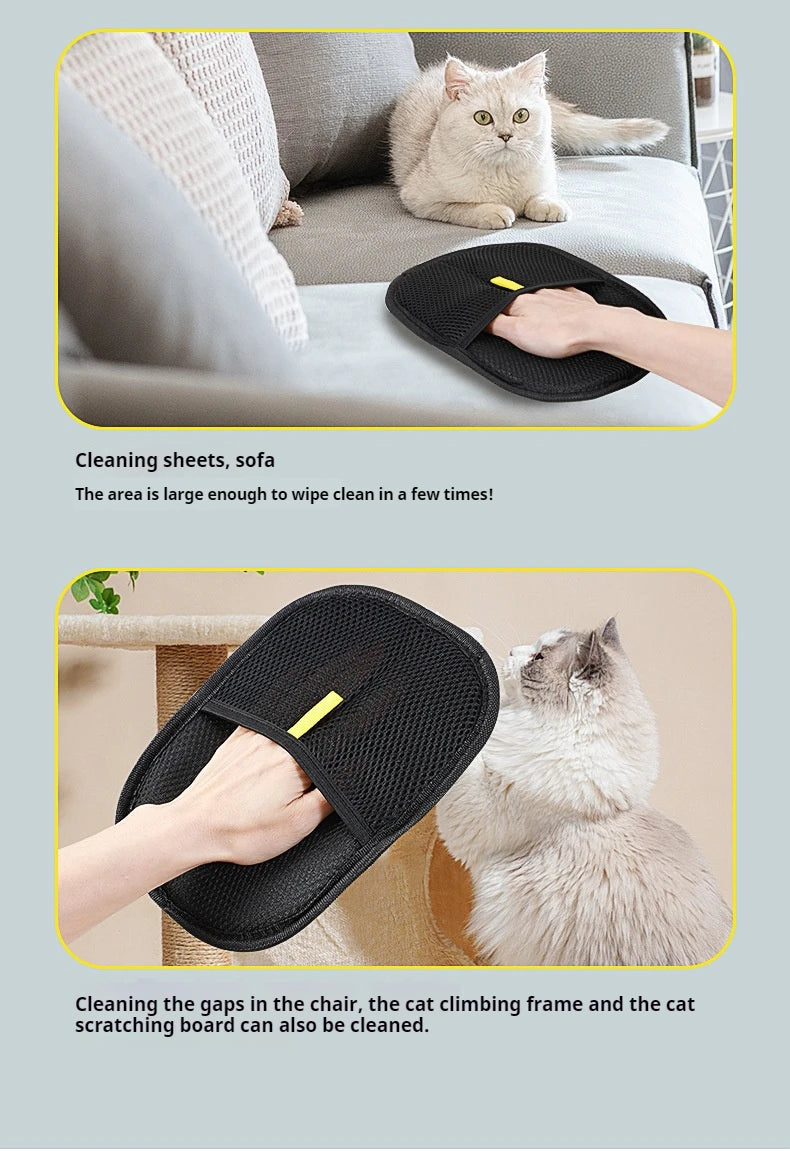 Reusable Pet Hair Removal Glove for Cats and Dogs