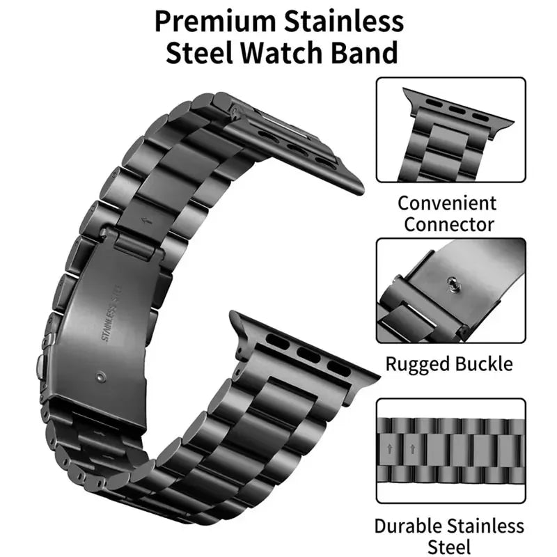 Stainless Steel Metal Strap for Smartwatches (40–49mm)