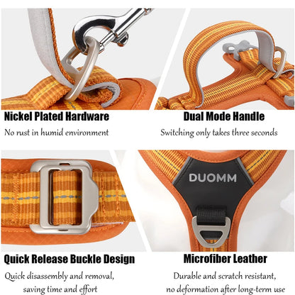 Dog Harness With Reflective Strap Vest For Medium And Large Dogs