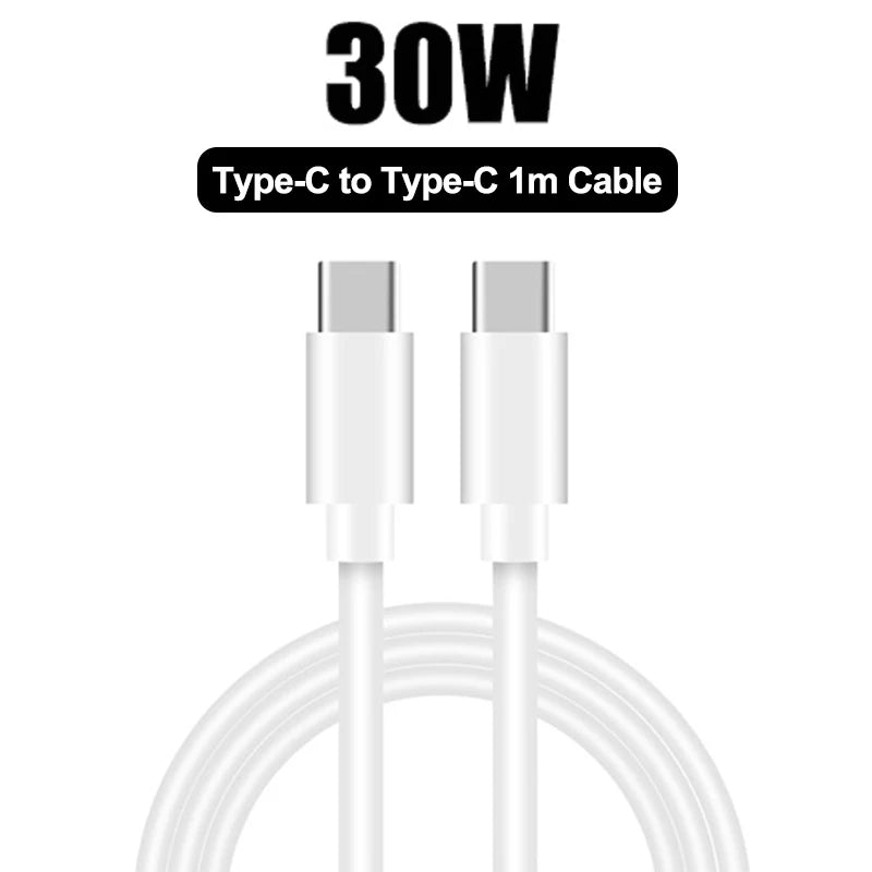 30W USB-C Charger and Cable, Fast Charging for USB Type-C Devices