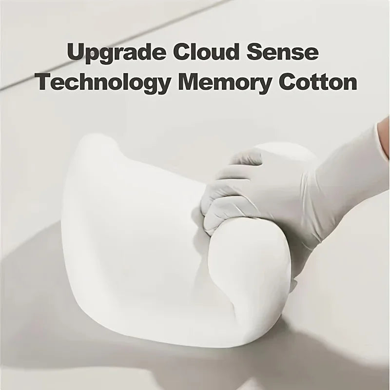 1pc Memory Foam Lumbar Back Cushion for Car Office Gaming Chairs and Postpartum Waist Support Multi Functional Pain Relief Pillo