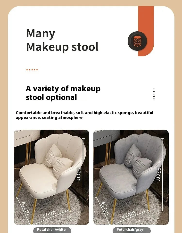 Makeup Luxury Dressing Table Mirror Led Light Salon White Dressing Table Storage Bedroom Comoda Pra Quarto Home Furniture