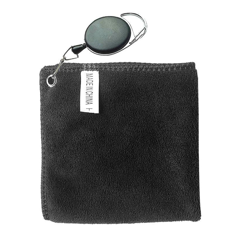 Golf Towel Wet And Dry Golf Cleaning Cloth Perfect For Golfers Cleaning Cloths With Retractable Hook Easy To Carry