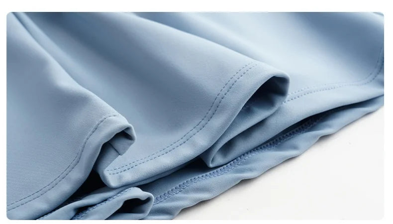 DRUR Women Tennis Skirt Set Summer Slim Fit Lightweight Gym Outfit 2 Piece Sport Top Skort Suit 2pcs Tracksuit Ladies Golf Wear