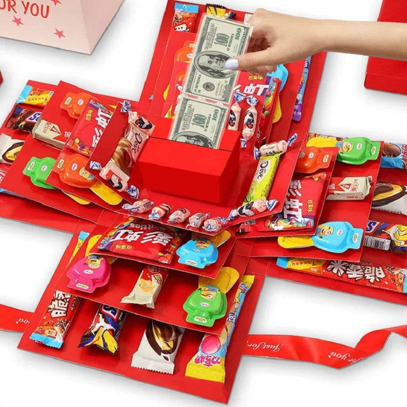 Explosion Box Paperboard Gift Box DIY Memory Keepsakes