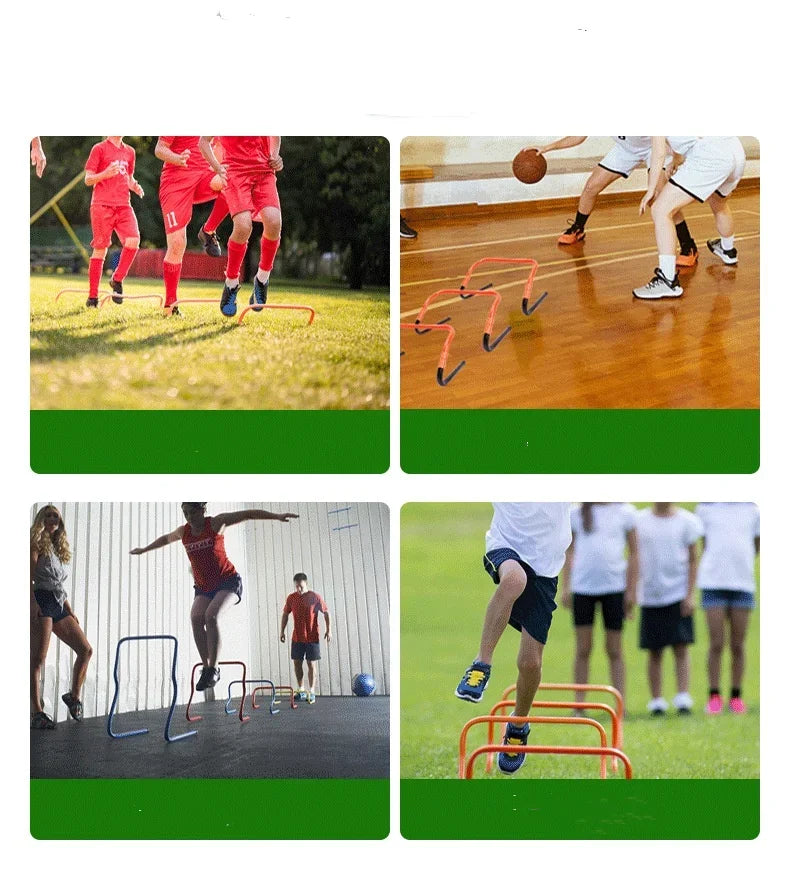 Portable Hurdles Foldable Football Training Agility Hurdle Physical Training Assistant Equipment Multifunction Mini Barrier Bar
