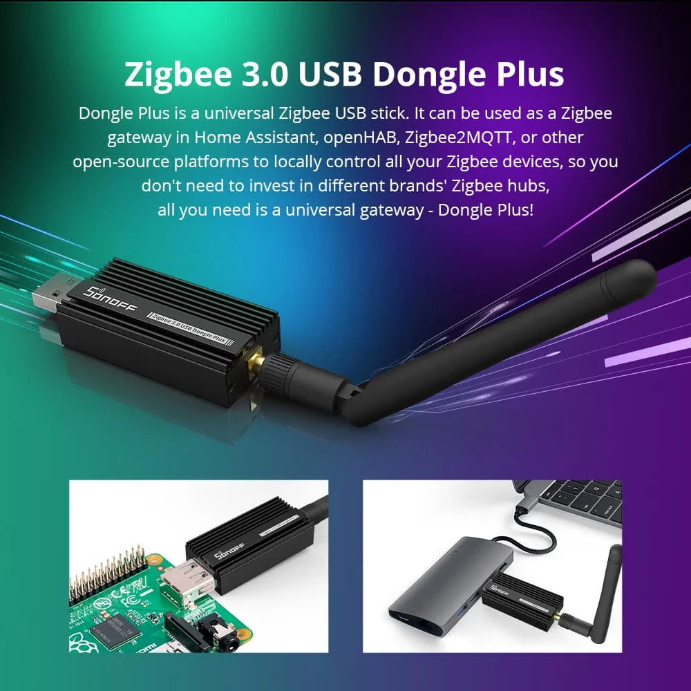 Sonoff Zigbee 3.0 Usb Dongle Plus ZBdongle-E Wireless Zigbee Gateway USB Interface Capture EFR32MG21 Google Home Voice Control