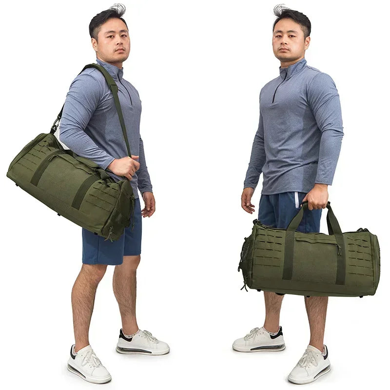 40L Sports Fitness Bag Tactical Travel Tote Men's Fitness Training Shoes Basketball Travel Bag Handy Luggage