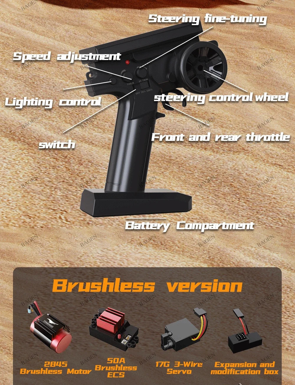 SCY9522PRO 85KM/H High Speed RC Car Brushless 4WD Off-Road Drift Remote Control Car 1:16 Professional Racing Cars SCY9522 50KM/H