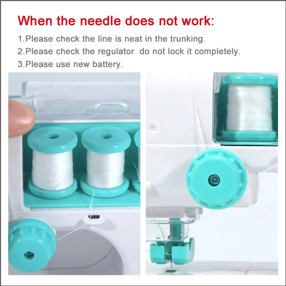 Kids Simulation Sewing Machine Toy Mini Furniture Educational Learning Design Clothing Bauble Creative Children's Toys for Girls