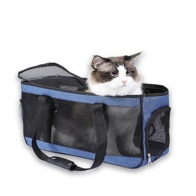 Dog Carrier Bag Soft Side Backpack Cat Pet Carriers Dog Travel Bags Airline Approved Transport For Small Dogs Cats Outgoing