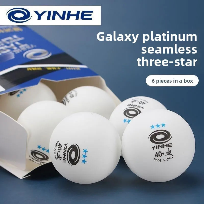 YINHE Seamless 3-star Table Tennis Balls, New Material 40+, Boli Blue 3-star, for Professional Training and Competitions