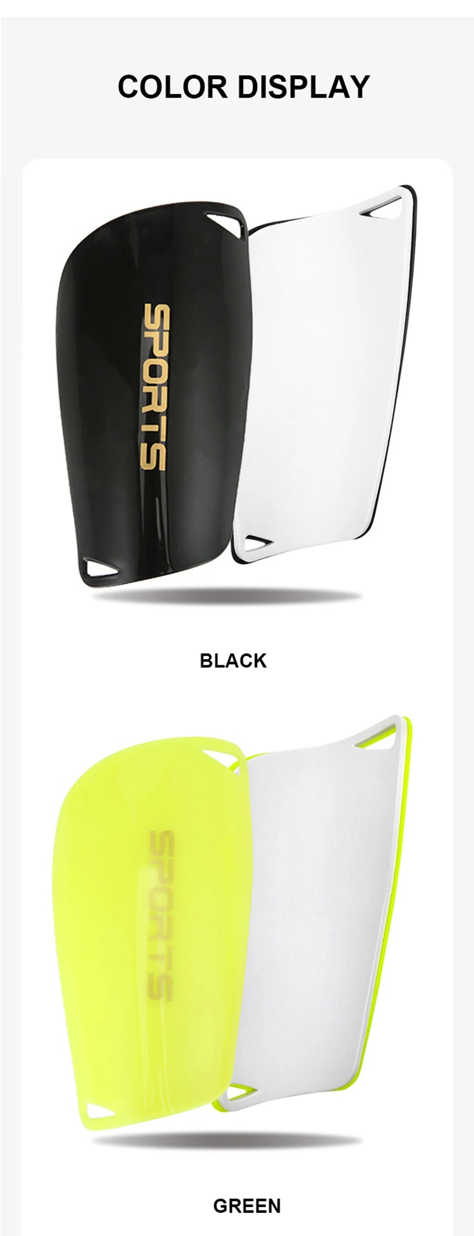 Loogdeel Sport Soccer Football Shin Guard Socks Pads EVA Cushion Protection Reduce Shocks and Injuries for Kid Youth Boys Girls