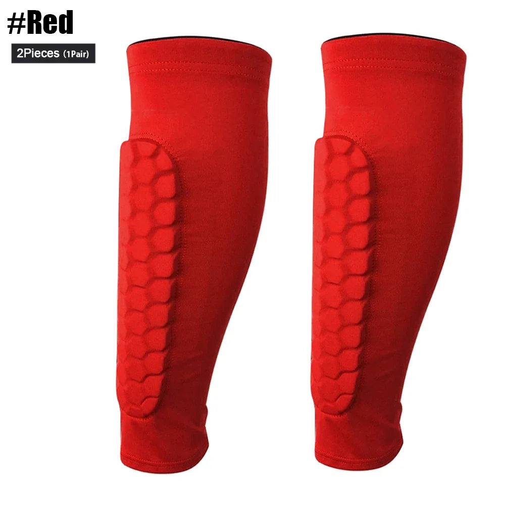 Honeycomb Soccer Shin Guards Football Shields Sports Legging Shinguards Leg Sleeves Protective Gear Shank Protector