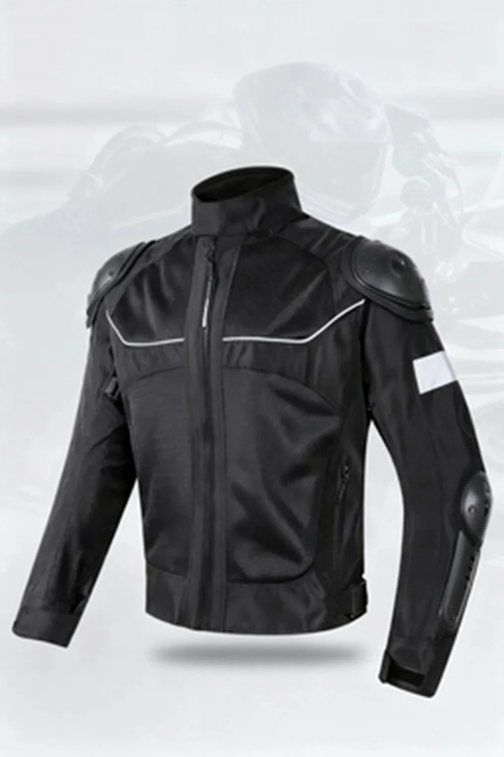 Universal Motorcycle Jacket, All Season Mesh Reflective Protective Riding Gear with Breathable Design for Men & Women