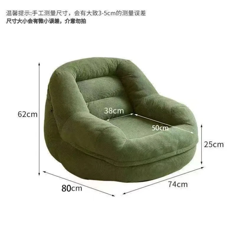 Portable Lazy Sofa Single Tatami Sofas Comfortable Modern Living Room Bean Bag Couch Luxury Aesthetic Couches Home Furniture