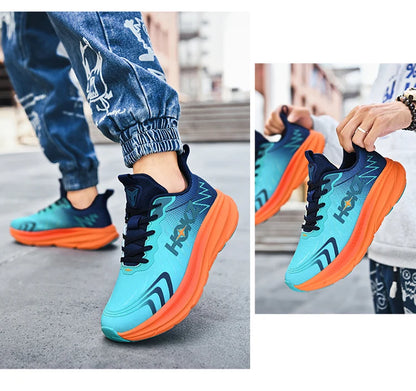 Carbon Plate Air Cushion Running Shoes Unisex Cushioned Walking Shoes