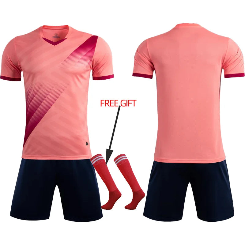 Adult Kids Football Jersey Men Customize Soccer Uniforms Sports Clothes Women Futsal Sportswear Child Training Tracksuit Outfit