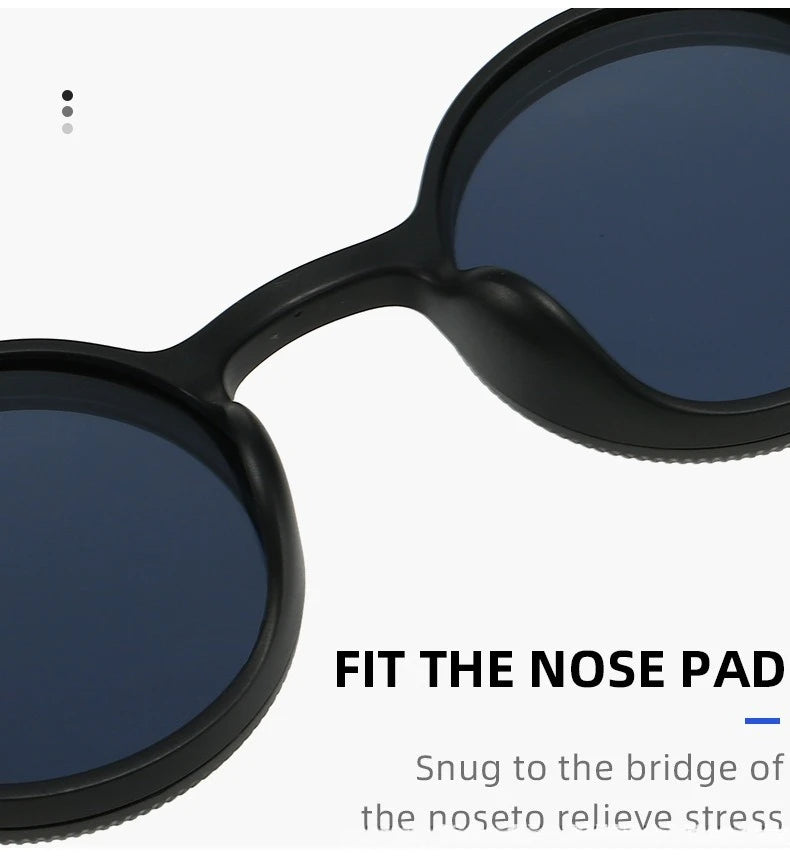 360° Rotating Adjustable Sunglasses Round Frame Polarized Sunglasses Outdoor UV Resistant Sunglasses Protective Glasses