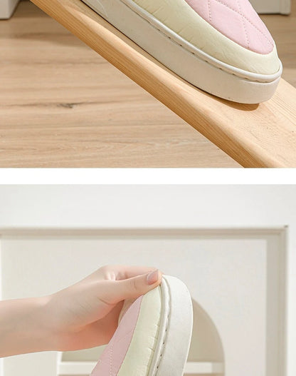 Winter Waterproof Slippers For Men With Plush Insole And Non Slip