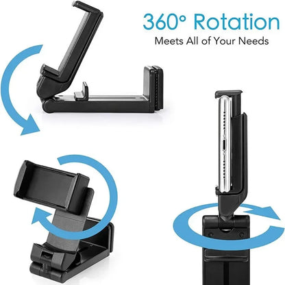 Airplane Phone Holder 360 Degree Rotating Collapsible Selfie Mount