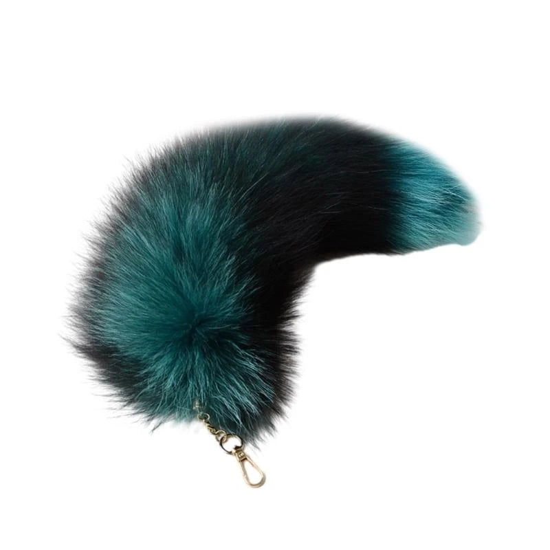 Fluffy Wolf Tail Keyring Charm