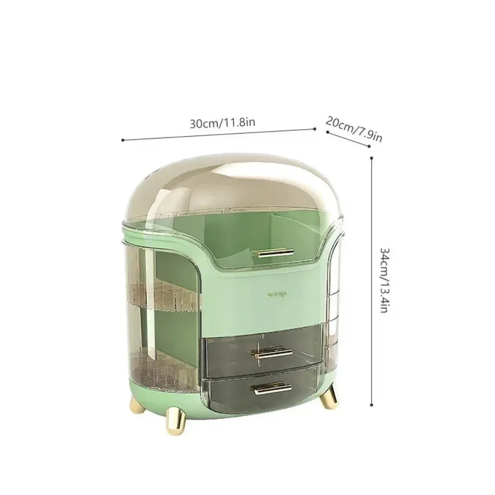 Transparent Makeup & Jewelry Organizer – Desktop Storage Box