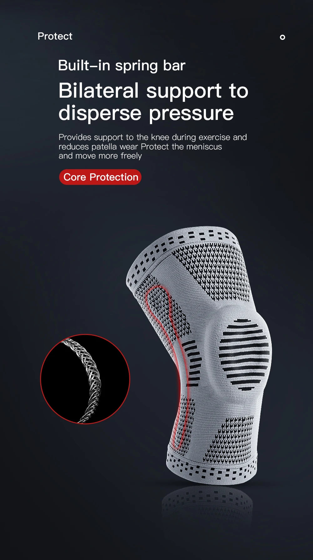 1/2 Piece Compression Knee Sleeve Silicone Protection Support Knee Pain Sport Pads Running Gym Arthritis Knee Workout Sports