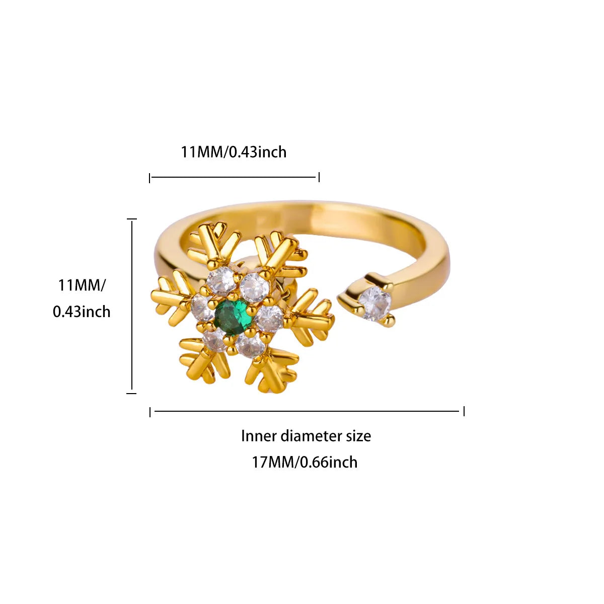 Luxury Four Clover Flower Ring – Fidget & Anti-Stress Design