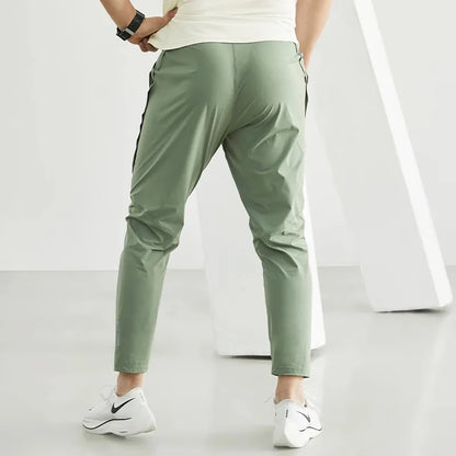 Men's Running Pants Polyester Quick Dry Breathable Thin Joggers