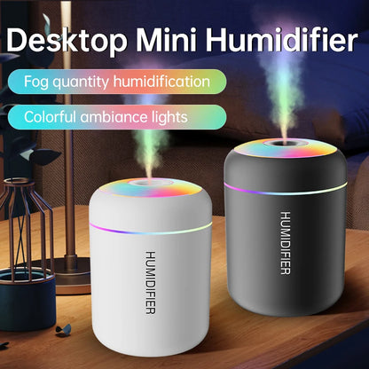 180ml Mini USB Humidifier Aroma Diffuser With Lights For Car And Home