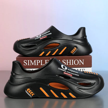 Mens Summer Beach Flip Flops EVA Sole Outdoor Casual