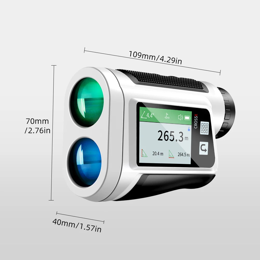 REVASRl 600 Yards Golf Rangefinder With Slope Compensation Flag Lock Vibration Clear HD Screen Laser Range Finder for Golfing