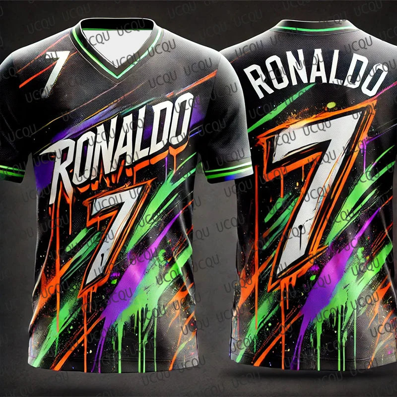 Chatgpt Special Edition Ronaldo No7 Football Jersey Breathable Quick Drying Sweat Wicking Sport Training Jersey For Adult/Kid