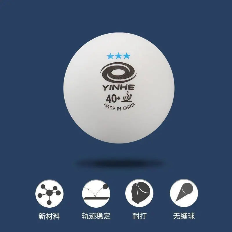 YINHE Seamless 3-star Table Tennis Balls, New Material 40+, Boli Blue 3-star, for Professional Training and Competitions